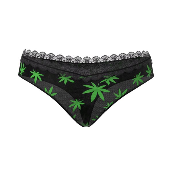 Magic Silk Hazy Dayz Boy Short Pot Leaf S/M - Image 5