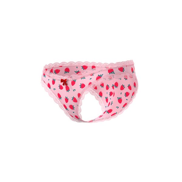 Magic Silk Sweet Treats Boy Short with Lube Strawberry L/XL - Image 4