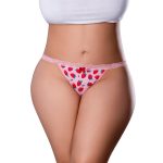 Magic Silk Sweet Treats Split Back & Crotchless Panty with Lube Strawberry Queen Size