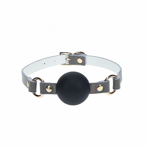 Ouch! International Paris Collection Silicone Ball Gag Black - Image 2