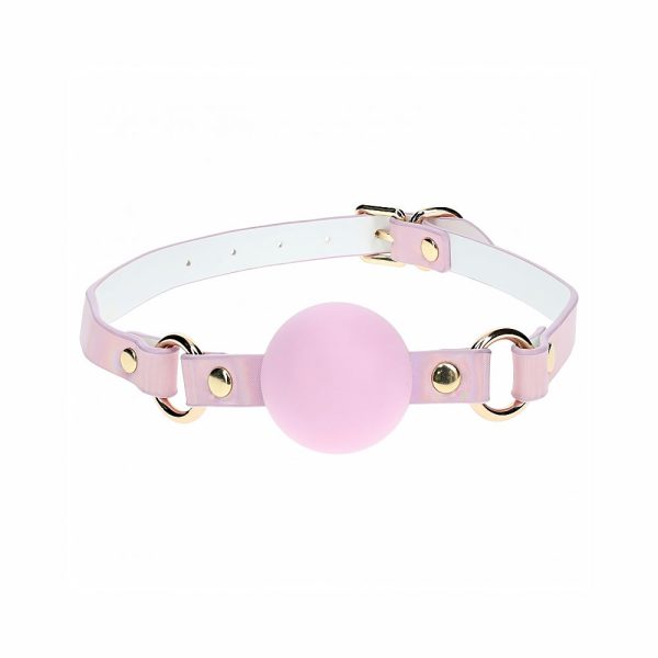 Ouch! International Paris Collection Silicone Ball Gag Pink - Image 2