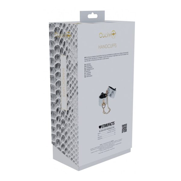 Ouch! International Florence Collection Handcuffs White - Image 3