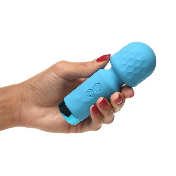 BANG! 10X Mini Silicone Wand Blue - Image 9