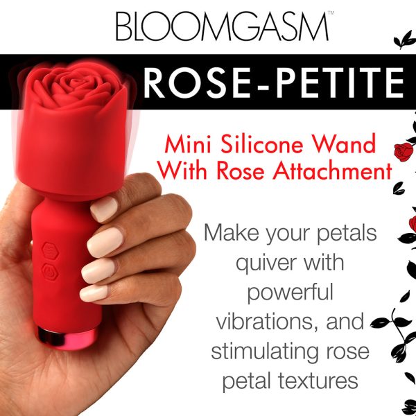 Bloomgasm Pleasure Rose-Petite Mini Silicone Rose Wand - Image 8