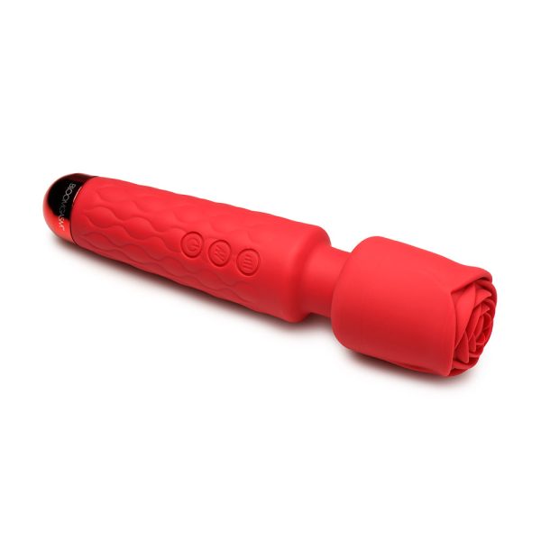 Bloomgasm Pleasure Rose 10X Silicone Wand with Rose Attachment - Image 3