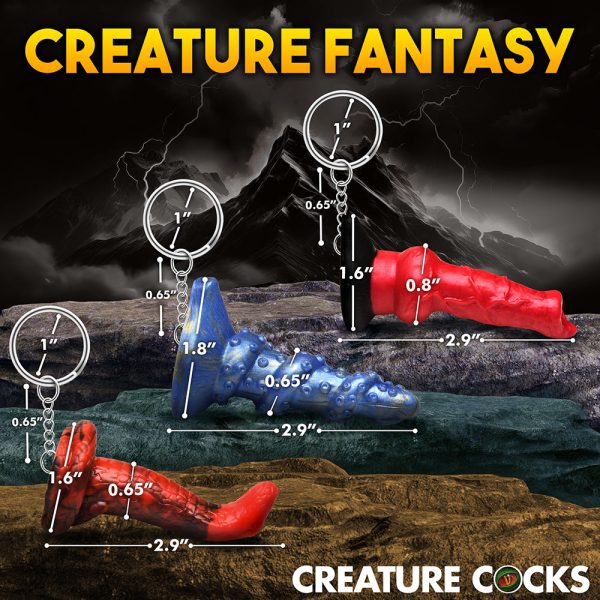 Creature Cocks Hell-Hound, Lord Kraken & King Cobra Silicone Keychain Set - Image 8
