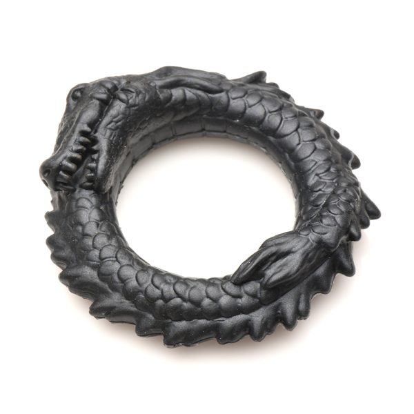 Creature Cocks Black Caiman Silicone Cock Ring - Image 3