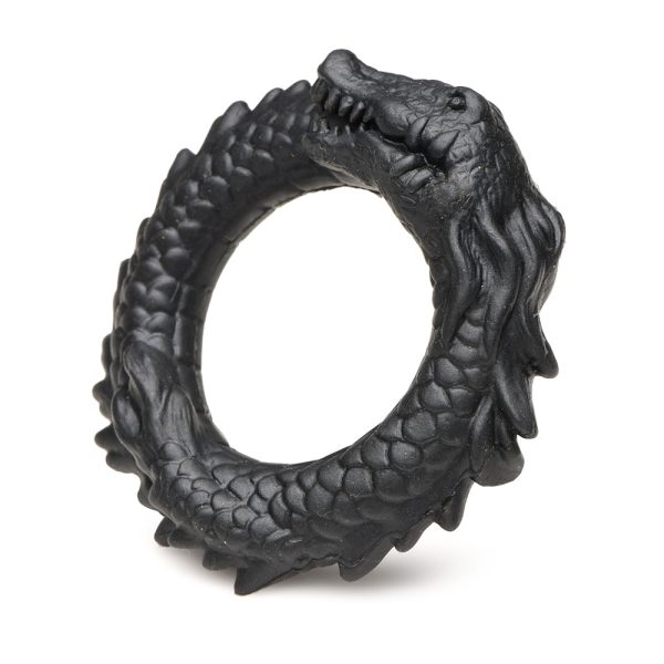 Creature Cocks Black Caiman Silicone Cock Ring - Image 4