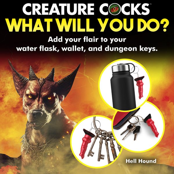 Creature Cocks Hell-Hound Silicone Keychain - Image 10
