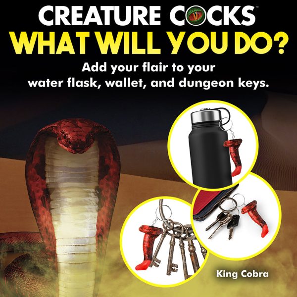 Creature Cocks King Cobra Silicone Keychain - Image 10