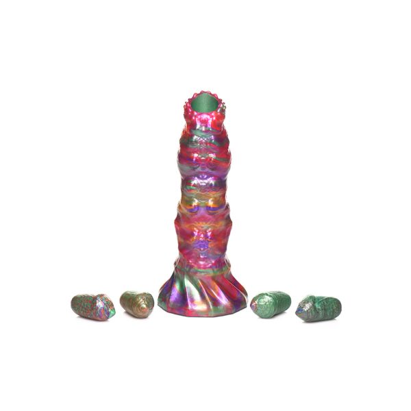 Creature Cocks Larva Silicone Ovipositor Dildo with Eggs - Image 4