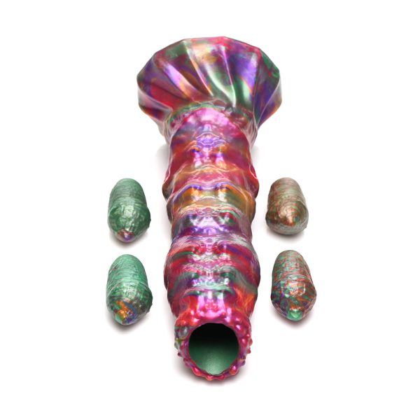 Creature Cocks Larva Silicone Ovipositor Dildo with Eggs - Image 5