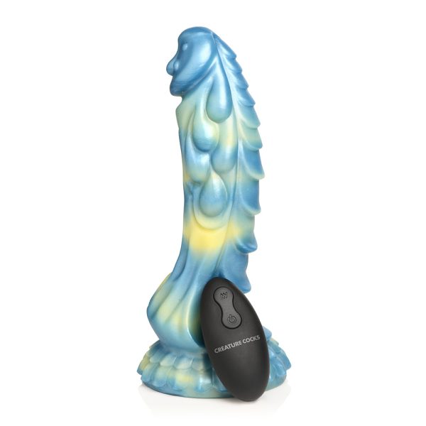 Creature Cocks Sea Stallion Vibrating Silicone Dildo with Remote - Image 2