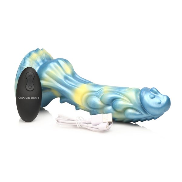 Creature Cocks Sea Stallion Vibrating Silicone Dildo with Remote - Image 7