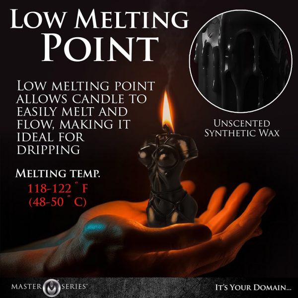 Master Series Bound Goddess Drip Candle Black - Image 10