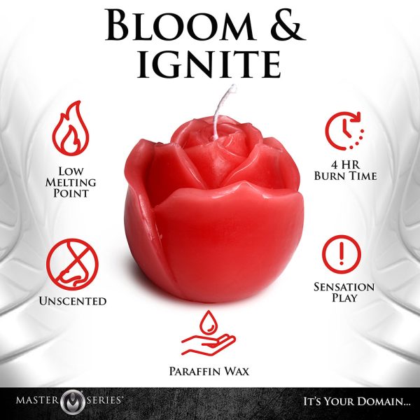 Master Series Flaming Rose Drip Candle - Image 9
