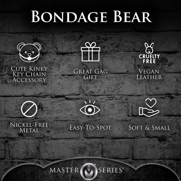 Master Series Gagged Teddy Bear Keychain - Image 10