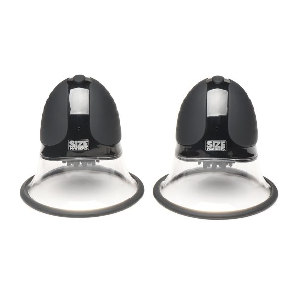 Size Matters 10X Rotating Silicone Nipple Suckers with 4 Attachments Black - Image 3