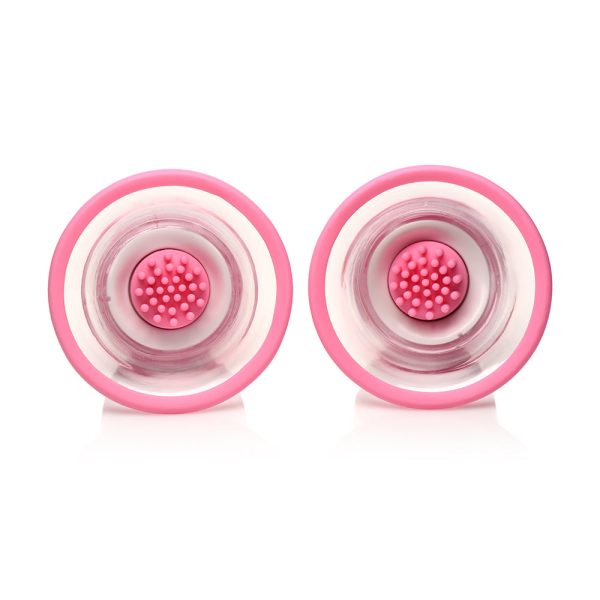 Size Matters 10X Rotating Silicone Nipple Suckers with 4 Attachments Pink - Image 4