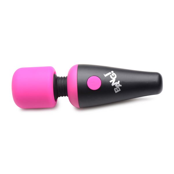 BANG! 10X Vibrating Mini Silicone Wand Pink - Image 2