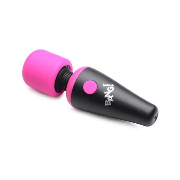 BANG! 10X Vibrating Mini Silicone Wand Pink - Image 3