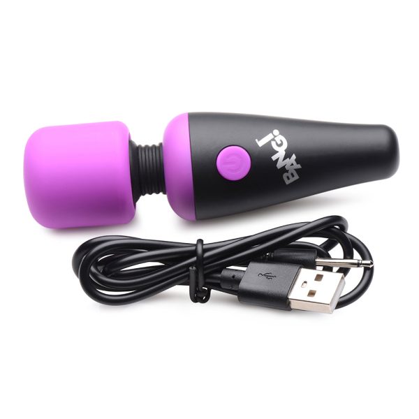 BANG! 10X Vibrating Mini Silicone Wand Purple - Image 3