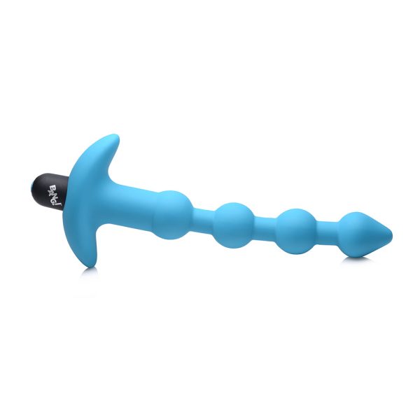 BANG! Vibrating Silicone Anal Beads & Remote Control Blue - Image 6