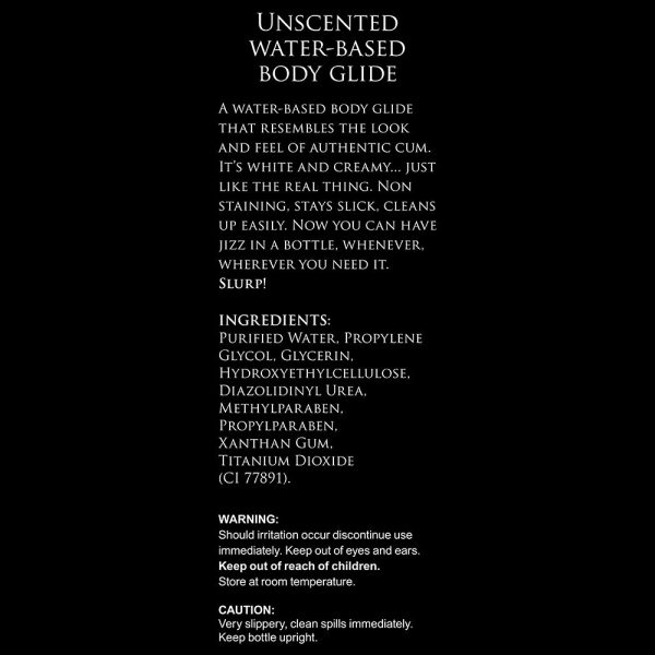 Master Series Unscented Water-Based Jizz Lubricant 34 oz. - Image 3