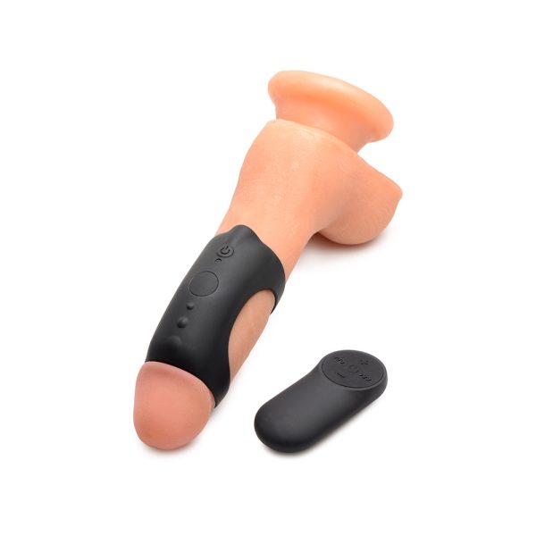 Trinity Men 28X G-Shaft Silicone Cock Ring with Remote - Image 4