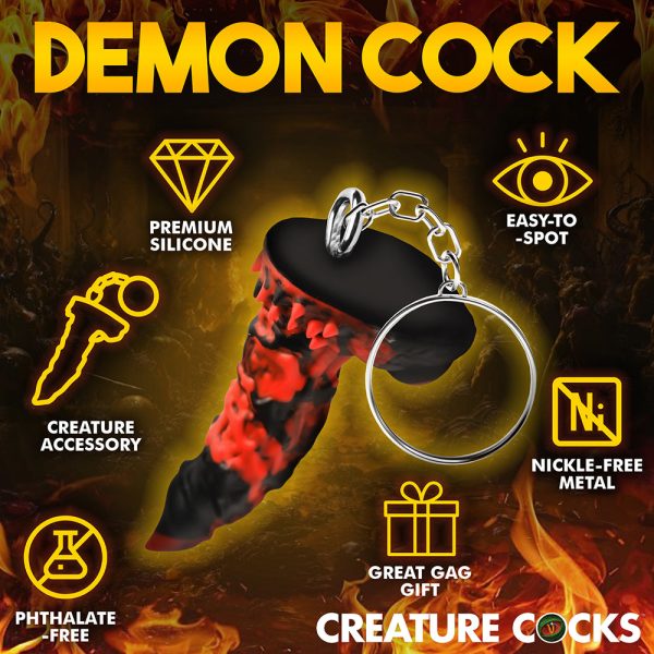 Creature Cocks Fire Demon Keychain - Image 8