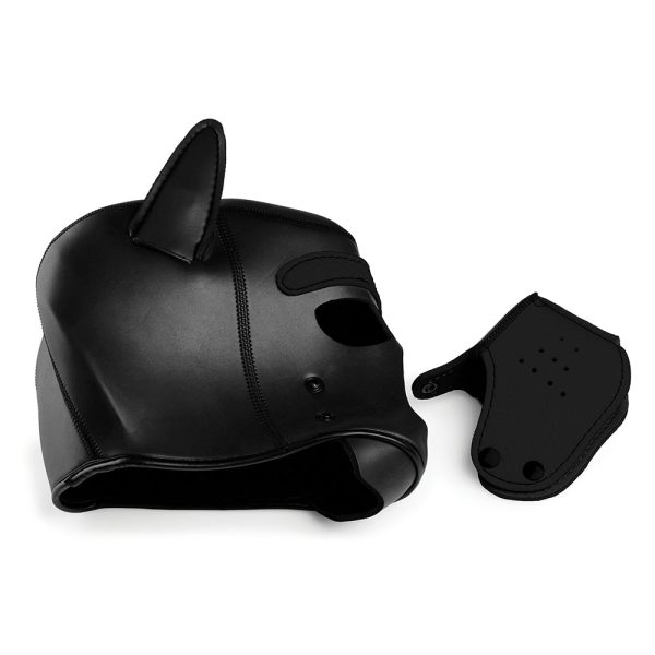 Master Series Spike Neoprene Puppy Hood Black - Image 5