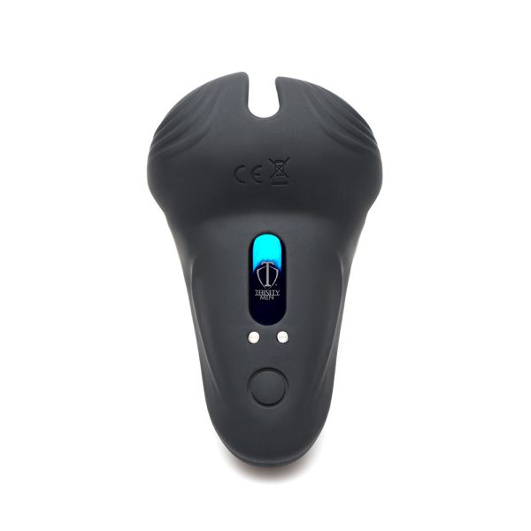 Trinity Men 10X Silicone Cock & Ball Ring with Taint Stim and Remote Control - Image 6