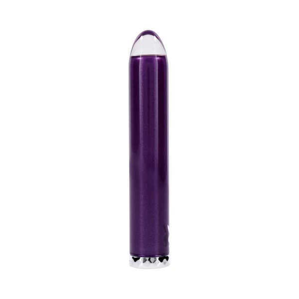 Playboy Amethyst Rechargeble Vibrating Glass Vibe Purple - Image 4