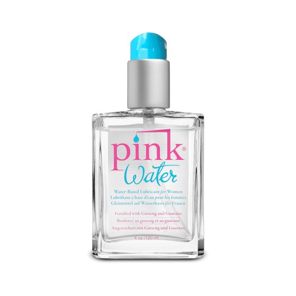 Pink Water Water-Based Lubricant 4 oz. Glass Bottle - Image 2