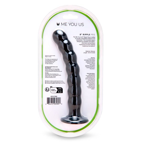 Me You Us 8 in. Ripple G-Spot Peg - Image 4