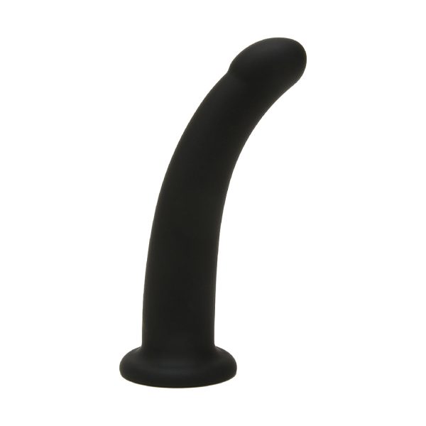 Me You Us 6 in. Curved Silicone Dildo Black - Image 3