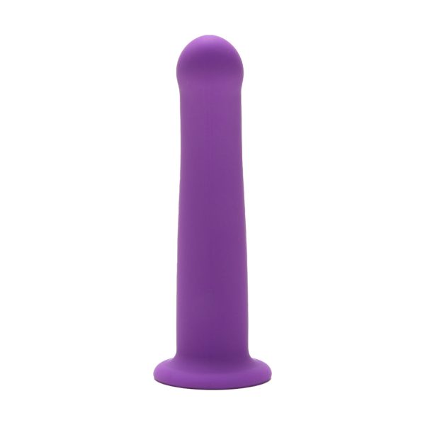 Me You Us 7 in. Curved Silicone Dildo Purple - Image 2