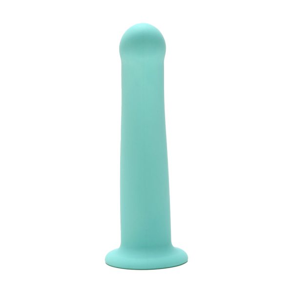 Me You Us 7 in. Curved Silicone Dildo Aqua - Image 2
