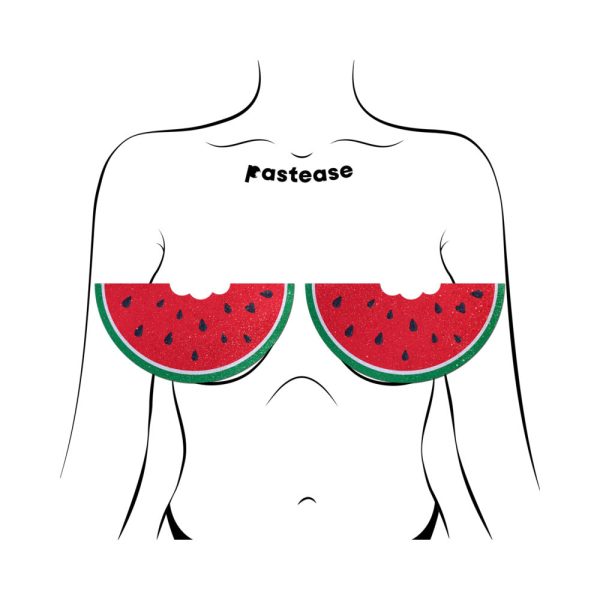 Pastease Watermelon Slice with a Bite Full Breast Covers Suppoort Tape - Image 3