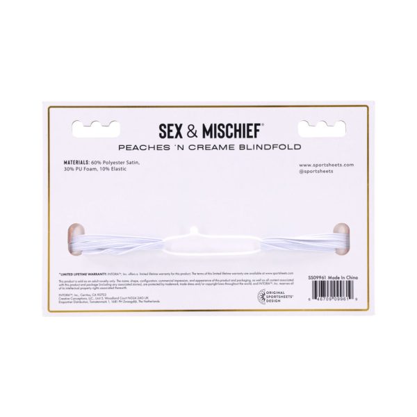 Sportsheets Sex & Mischief Peaches ''n CreaMe Blindfold - Image 7