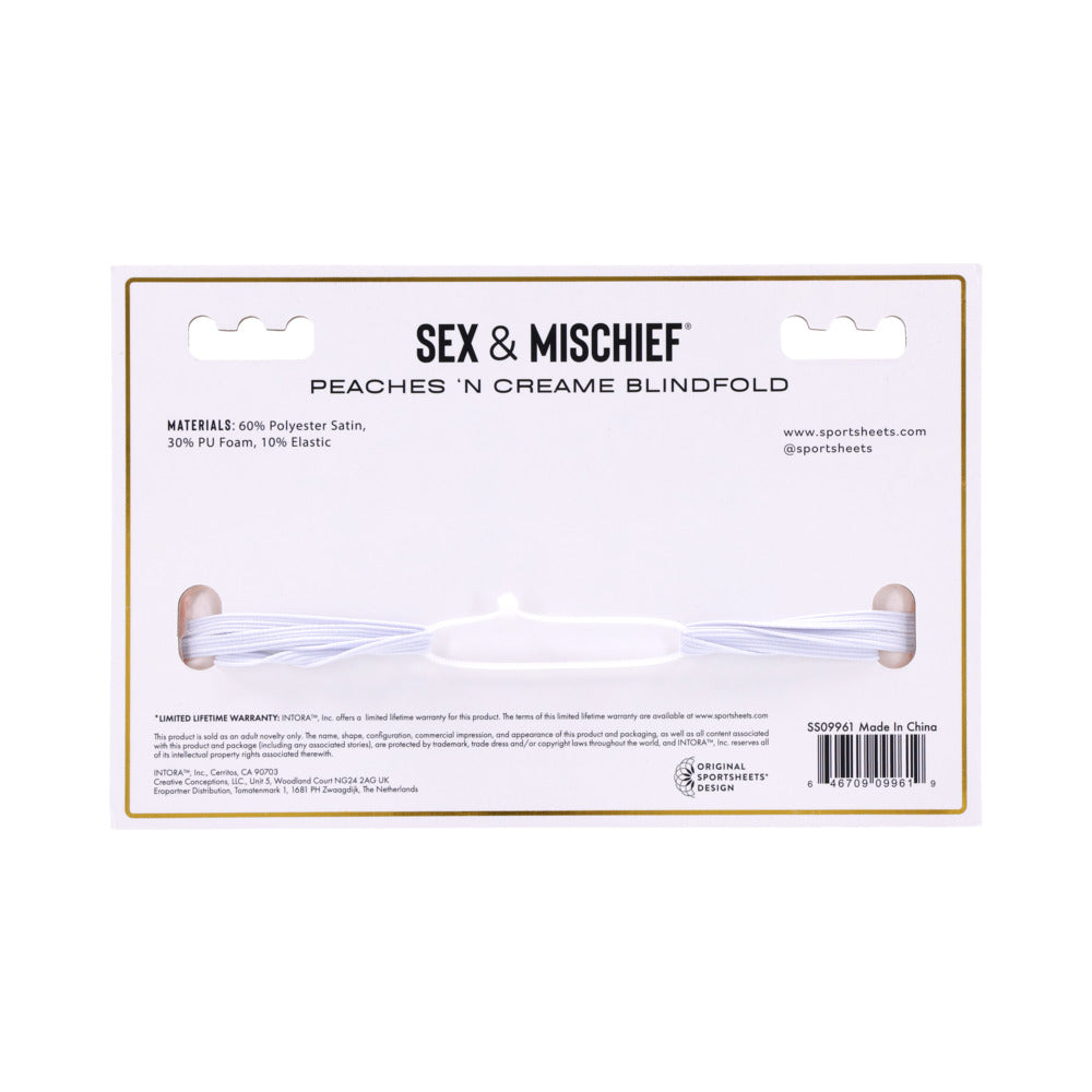 Sportsheets Sex & Mischief Peaches ''n CreaMe Blindfold - Image 7