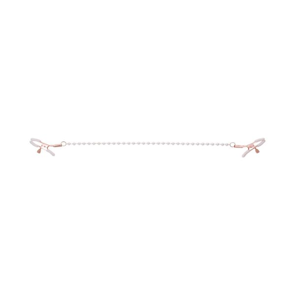 Sportsheets Sex & Mischief Peaches ''n CreaMe Pearl Nipple Clamps - Image 2