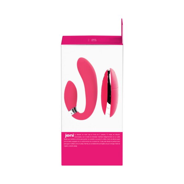 VeDO Jeni C-Shaped Dual Motor Vibe with Remote Pink - Image 7