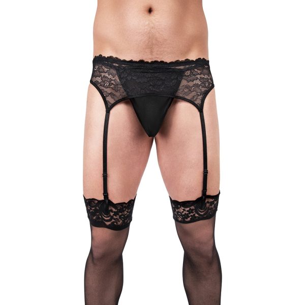Prowler Lace Garter Set Black S - Image 2