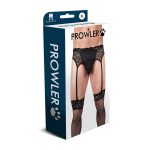 Prowler Lace Garter Set Black XL