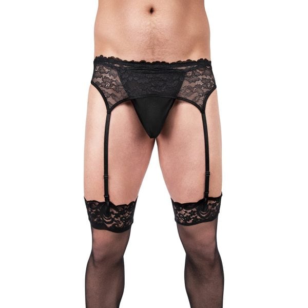 Prowler Lace Garter Set Black 2XL - Image 2