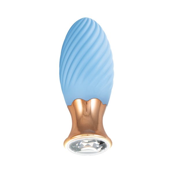Goddess Diamond Tulip Massager Blue - Image 2