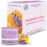 Sweetums Intimate Wipes Honey Lavender Flavor 10-Pack