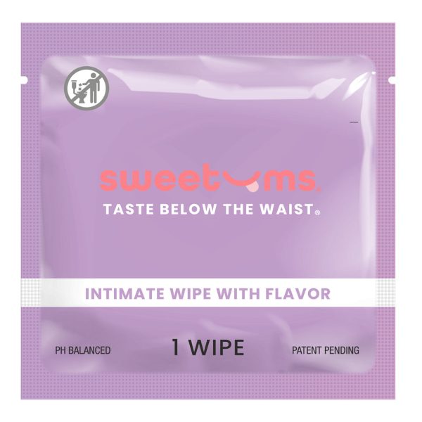 Sweetums Intimate Wipes Honey Lavender Flavor 10-Pack - Image 2