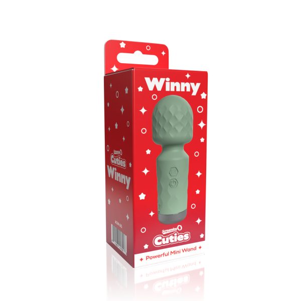 Screaming O Cuties Winny Vibrating Mini Wand Sage Green - Image 6